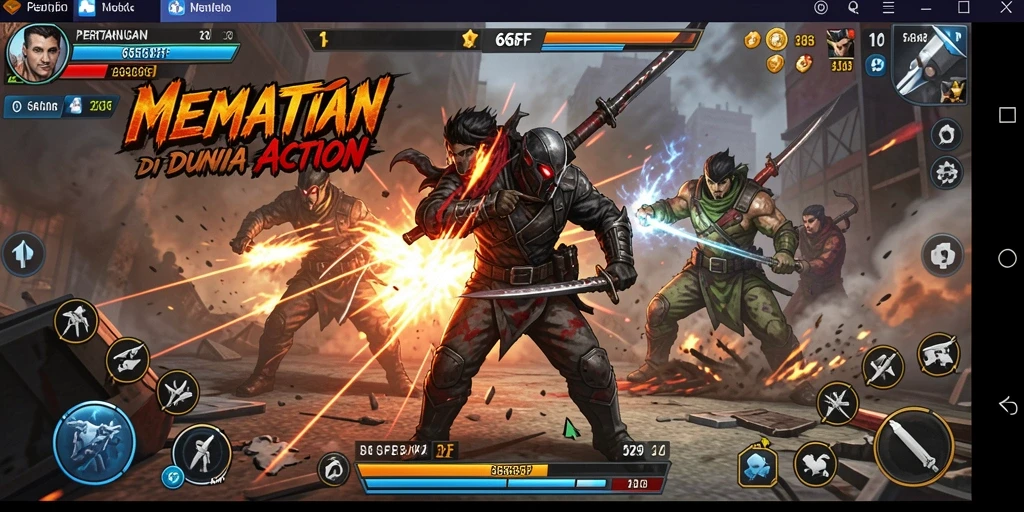 Tampilan gameplay yang mendebarkan dalam 666FF.