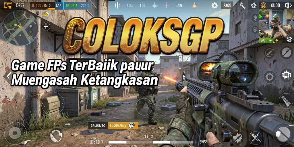 Screenshot COLOKSGP menampilkan aksi mendebarkan dalam pertempuran FPS.