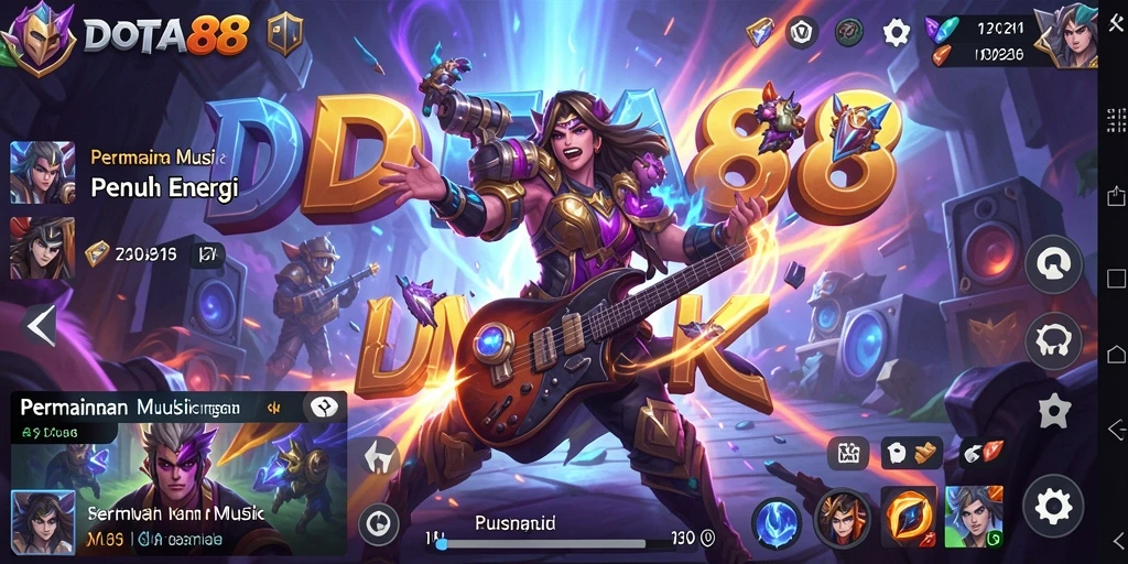 Tampilan gameplay DOTA88 menunjukkan aksi menyenangkan dalam bermain musik.