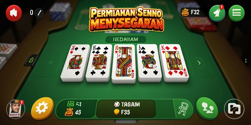 Tampilan asyik permainan Domino F32 yang seru.