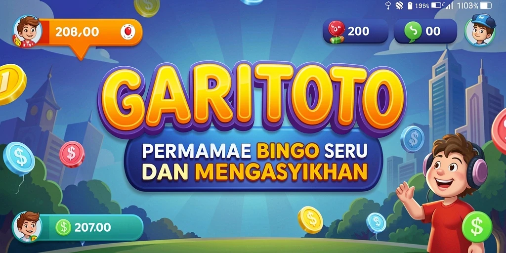 Tampilan gameplay GARITOTO yang seru saat bermain Bingo.