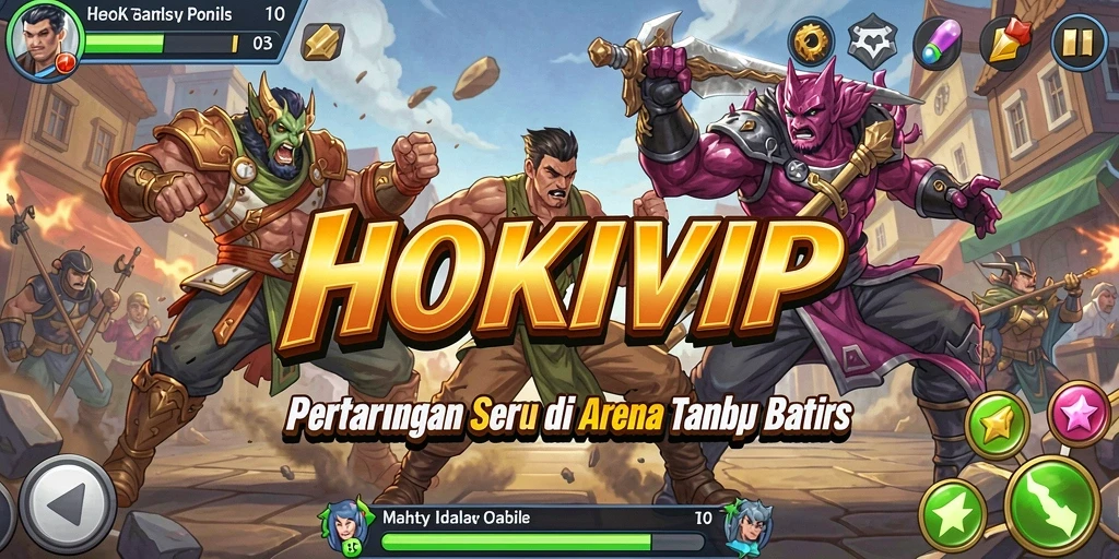 Screenshot HOKIVIP menampilkan action seru dalam pertarungan Fighting.