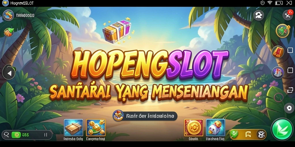 Tampilan gameplay HOPENGSLOT yang menarik dan penuh warna.