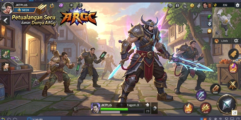 Screenshot gameplay JKTPLUS menampilkan aksi seru di dunia ARPG.