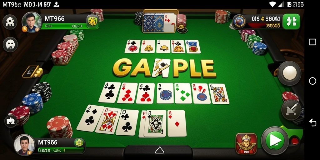 Tampilan gameplay Gaple yang menarik di MT966.
