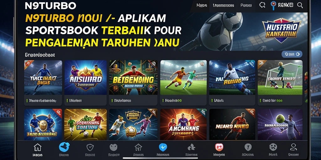 Tampilan menarik dari gameplay N9TURBO dalam taruhan olahraga.