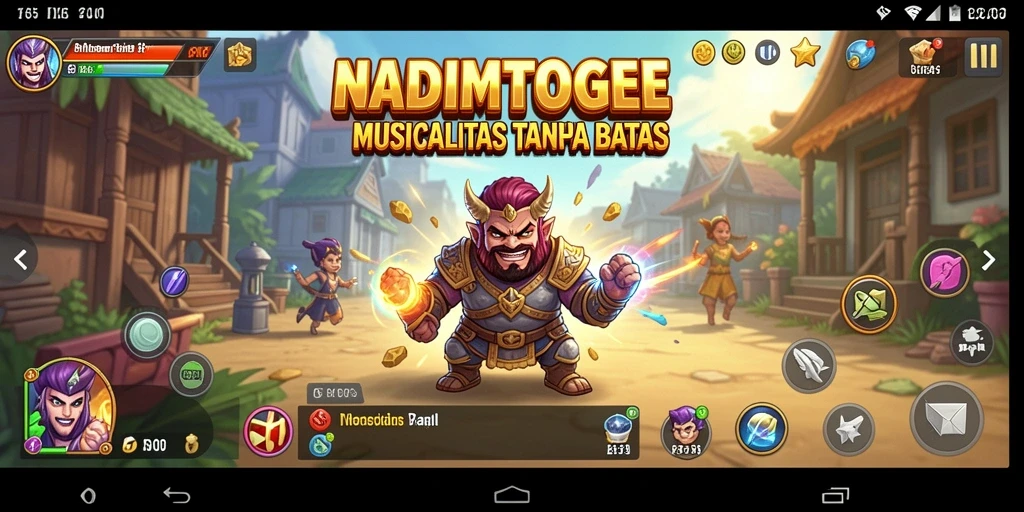 Screenshot gameplay NADIMTOGEL yang menunjukkan pengalaman bermain musik.