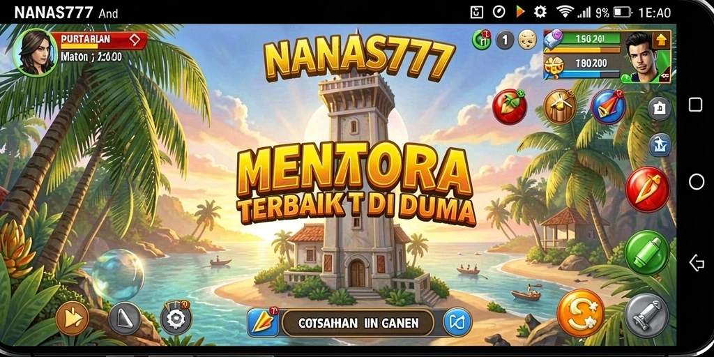 Tampilan gameplay menarik dengan menara merah dan musuh beragam.