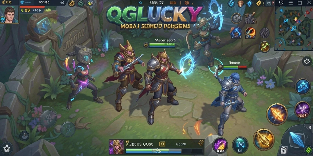 Tampilan gameplay QGLUCKY yang seru dan menarik.