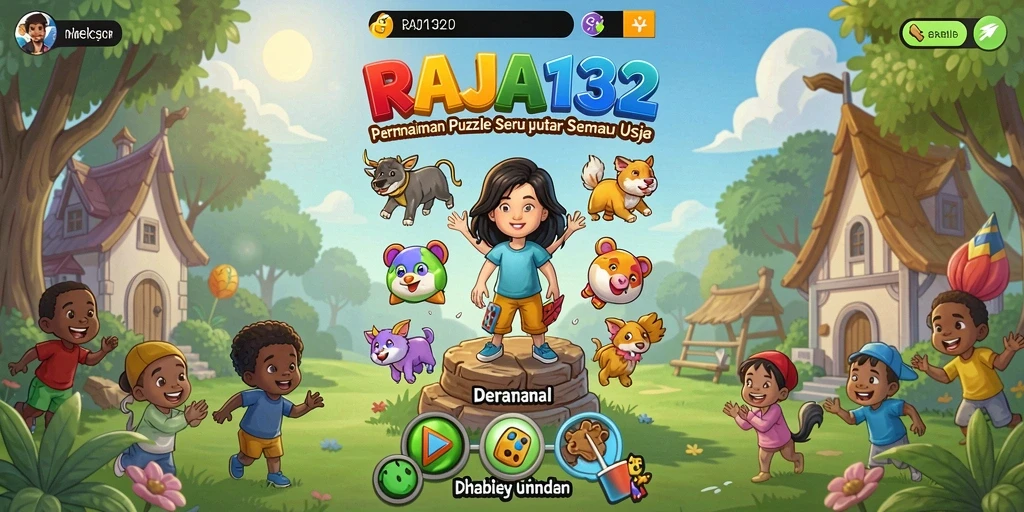Tangkapan layar utama RAJA132 menampilkan gameplay Puzzle yang menantang.