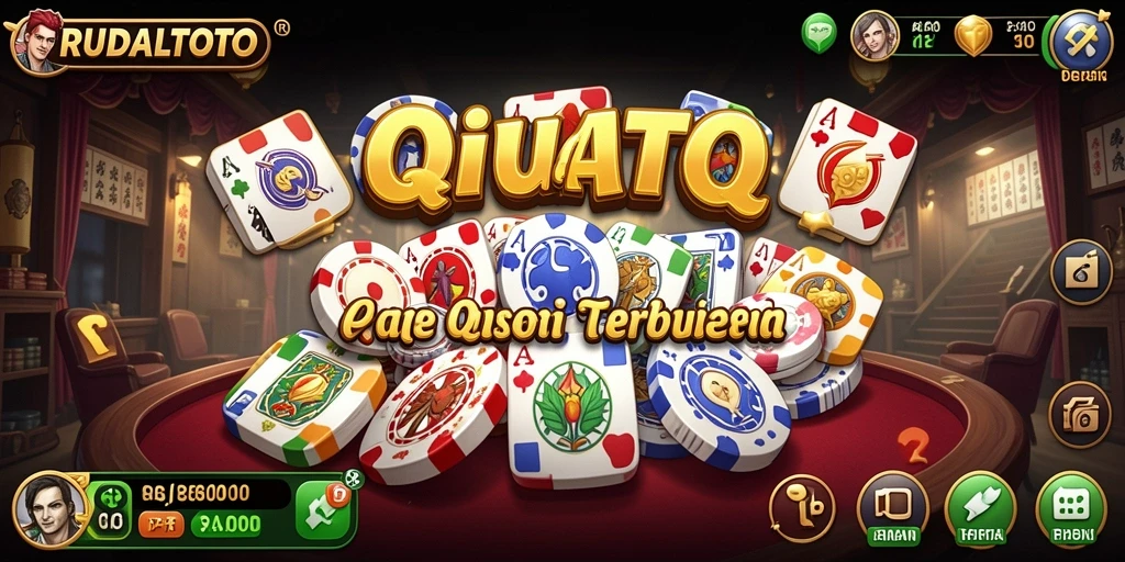 Screenshot RUDALTOTO menampilkan aksi seru dalam permainan QiuQiu.