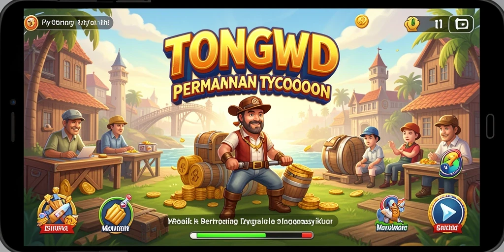 Tampilan gameplay mendebarkan dalam permainan Tycoon TONGWD.